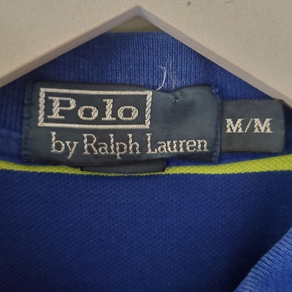 Polo Ralph Lauren M Vintage 90s Retro Stripe Preppy Eclectic Dadcore Polo - Picture 3 of 13